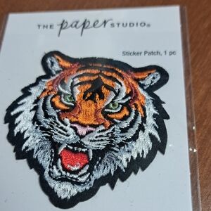 The Paper Studio Orange Tiger Sticker Patch/ BUNDLE ONLY